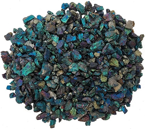 Peacock ore chalcopyrite - peacock, rough